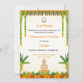 Tarjeta de invitación a la ceremonia de Janoi, tar
