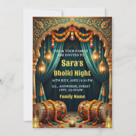 Tarjeta de invitación a la ceremonia de la noche d