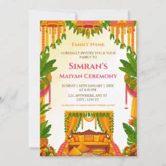 Tarjeta de Invitación a la Ceremonia de Maiyan