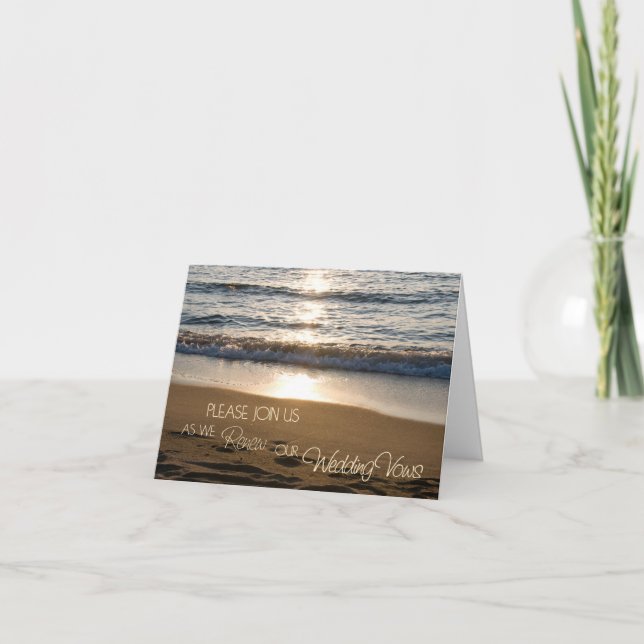 Tarjeta de invitación a la ceremonia de renovación (Anverso)