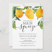 Tarjeta de invitación a la ducha de la novia princ