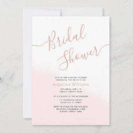 Tarjeta de invitación a la ducha de novia plana