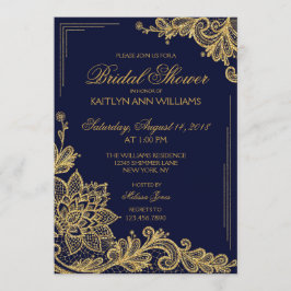 Tarjeta de invitación a la ducha de novias de la m