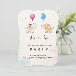 Tarjeta de invitación a la ducha infantil