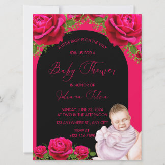 Tarjeta de invitación a la ducha para bebés