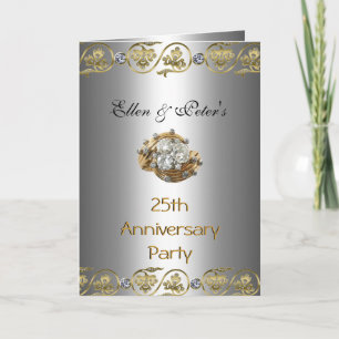 Tarjeta de Invitación a la Fiesta de Bodas de Plat