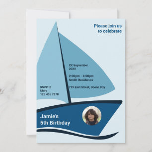 Tarjeta de invitación a la fiesta de cumpleaños 5