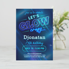 Tarjeta de invitación a la fiesta de cumpleaños Bl