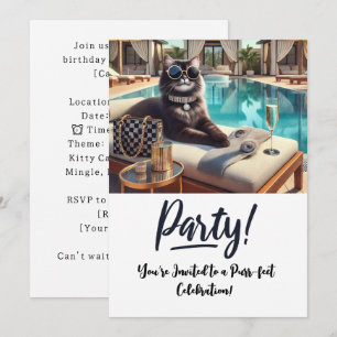 Tarjeta de invitación a la fiesta de cumpleaños de