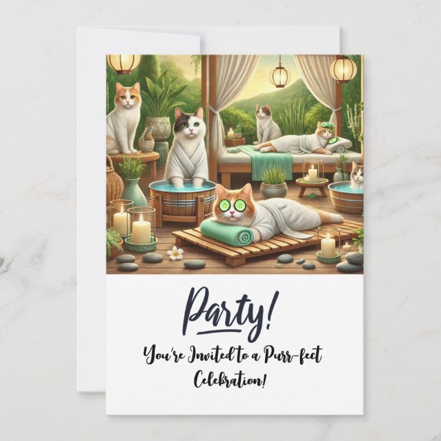 Tarjeta de invitación a la fiesta de cumpleaños de (Anverso)
