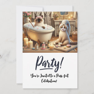 Tarjeta de invitación a la fiesta de cumpleaños de
