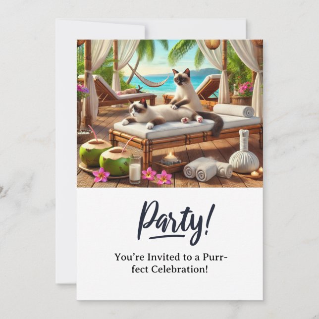 Tarjeta de invitación a la fiesta de cumpleaños de (Anverso)