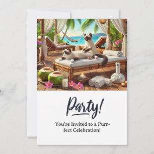 Tarjeta de invitación a la fiesta de cumpleaños de