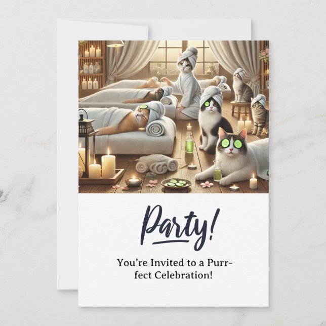 Tarjeta de invitación a la fiesta de cumpleaños de (Anverso)