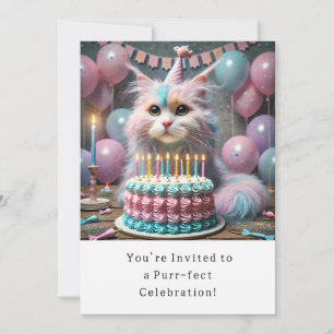Tarjeta de invitación a la fiesta de cumpleaños de