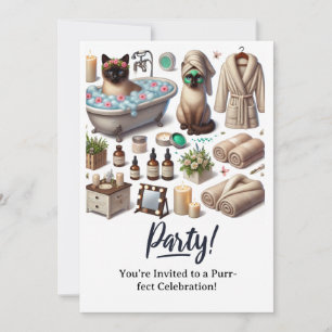 Tarjeta de invitación a la fiesta de cumpleaños de