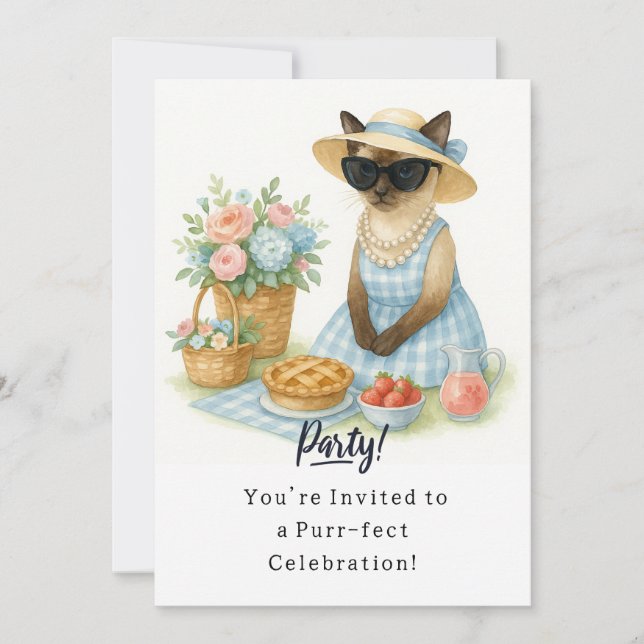 Tarjeta de invitación a la fiesta de cumpleaños de (Anverso)