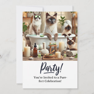 Tarjeta de invitación a la fiesta de cumpleaños de