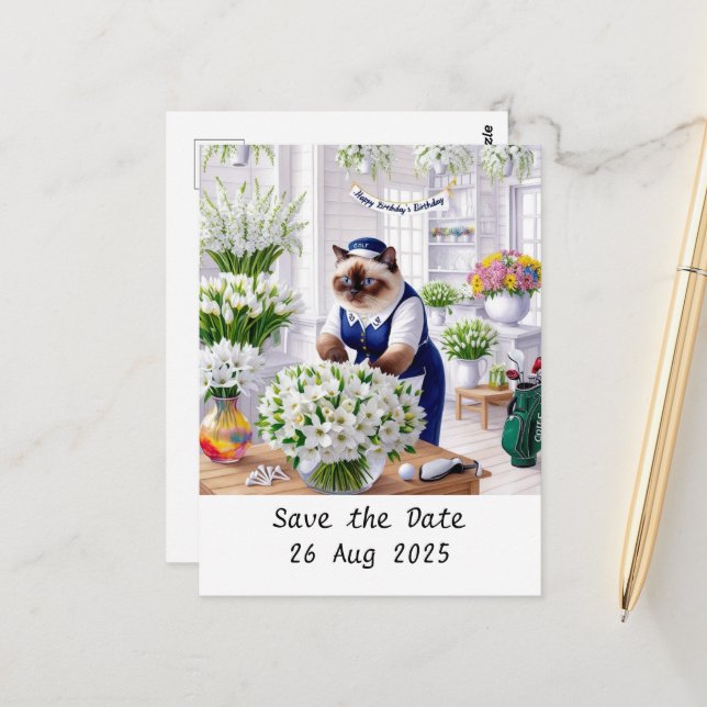 Tarjeta de invitación a la fiesta de cumpleaños Go (Anverso/Reverso In Situ)