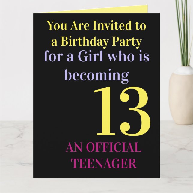 Tarjeta de invitación a la fiesta de cumpleaños Gu (Anverso)