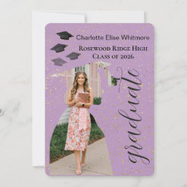 Tarjeta de Invitación a la Fiesta de Graduación