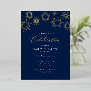 Tarjeta de invitación a la fiesta de graduación co