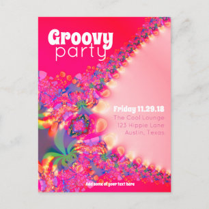 Tarjeta de invitación a la fiesta de Groovy Girls