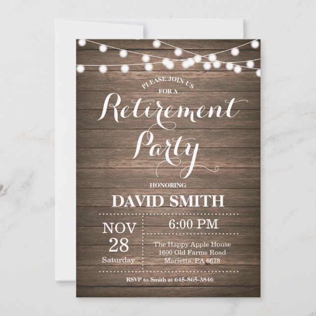 Tarjeta de invitación a la fiesta de jubilación ru (Anverso)