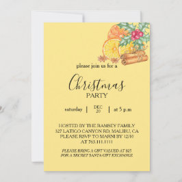 Tarjeta de Invitación a la Fiesta de Navidad