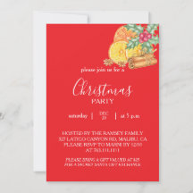 Tarjeta de Invitación a la Fiesta de Navidad