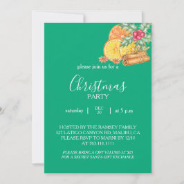 Tarjeta de Invitación a la Fiesta de Navidad