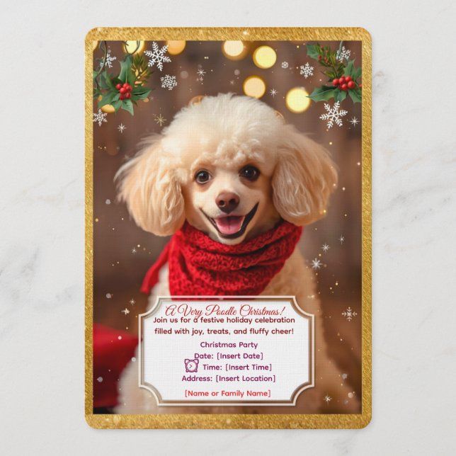Tarjeta de Invitación a la Fiesta de Navidad de Ca (Anverso)