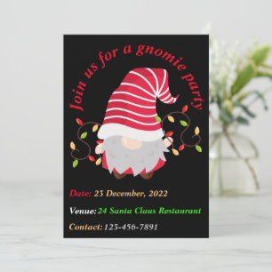 Tarjeta de Invitación a la Fiesta de Navidad de Gn
