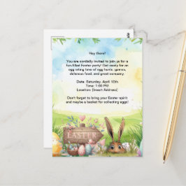 Tarjeta de invitación a la fiesta de Pascua