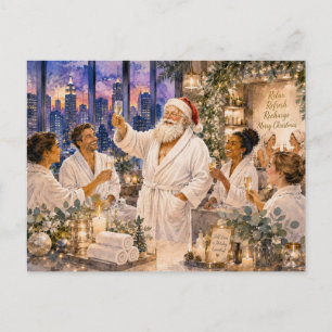 Tarjeta de invitación a la fiesta de Spa de Navida