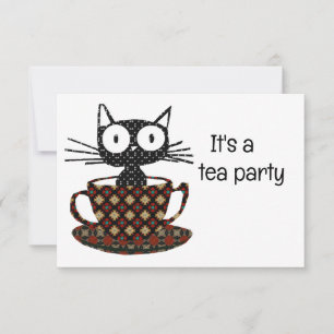 Tarjeta de Invitación a la Fiesta del Té