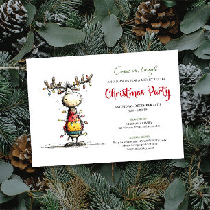 Tarjeta de Invitación a la Fiesta Navideña de Reno