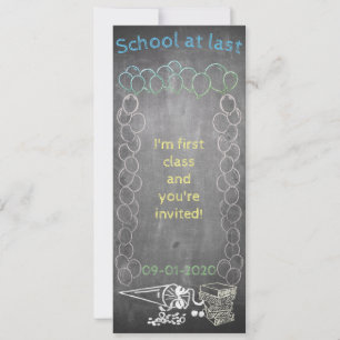 Tarjeta de invitación a la inscripción escolar en