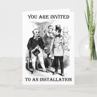 Tarjeta de invitación a la instalación