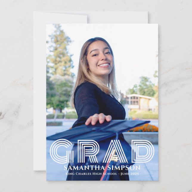 Tarjeta de invitación a la Invitación de graduació (Anverso)