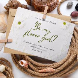 Tarjeta de invitación a la mejor amiga Boda Flower
