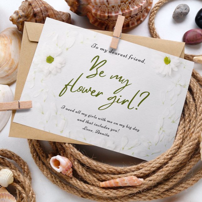 Tarjeta de invitación a la mejor amiga Boda Flower (Subido por el creador)