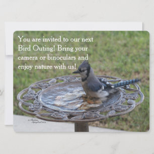 Tarjeta de invitación a la naturaleza de la salida