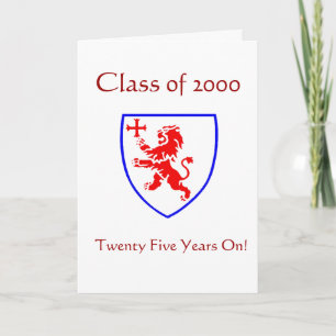 Tarjeta de invitación a la Reunión de 2000, según