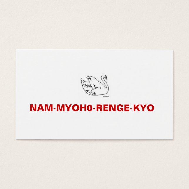 Tarjeta de invitación a la reunión NAM-MYOHO-RENGE (Frente)