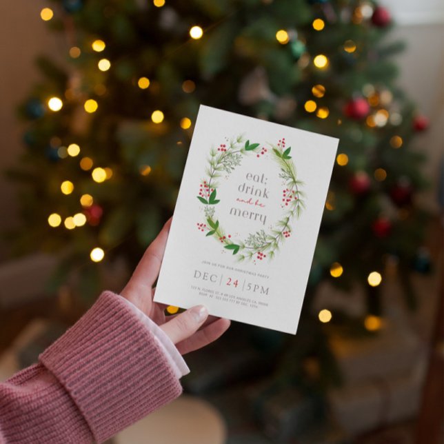 Tarjeta de invitación a los Navidades florales ver (Subido por el creador)