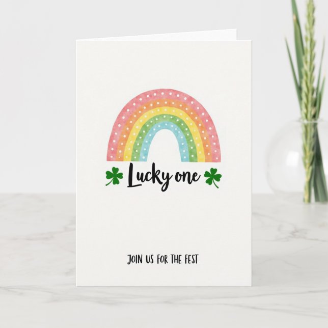 Tarjeta de invitación a Lucky One Fest (Anverso)