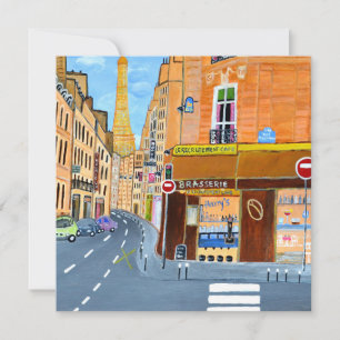 tarjeta de invitación a París, Francia