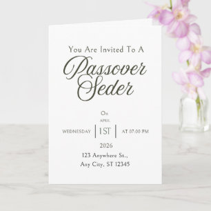 Tarjeta de Invitación a Pésaj - Invitación a la Ce