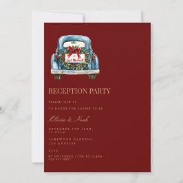 Tarjeta de invitación a recepción de decoración pa